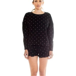 PLUSH Fleece Lined Heart Lounge Set